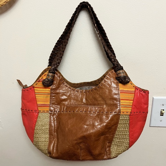 The Sak Indio Satchel Hobo Shoulder Bucket Bag - Picture 2 of 8